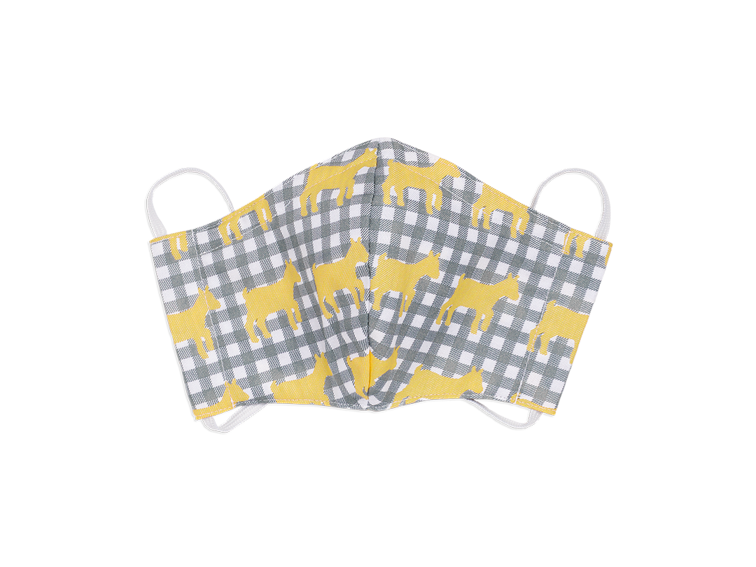 Beekman 1802 Gingham Goat Face Mask - Click Image to Close