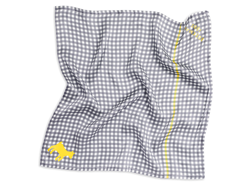 Silk Charmeuse Scarf Bandana - Gingham Collection - Click Image to Close